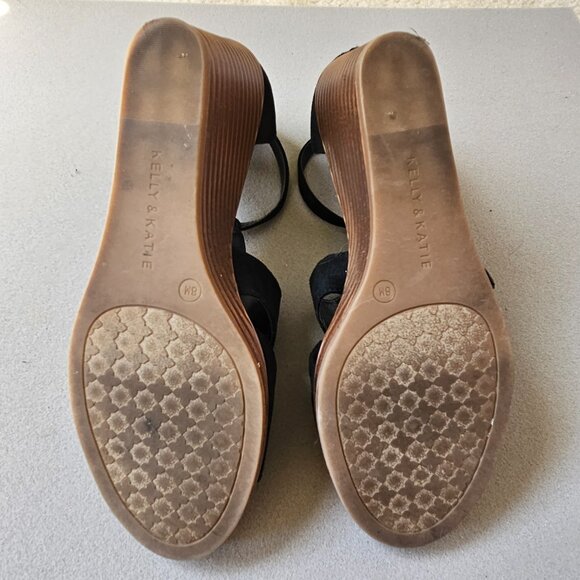 Kelly & Katie Wedge Sandals Size 8 - Picture 3 of 5
